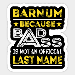 BARNUM Sticker